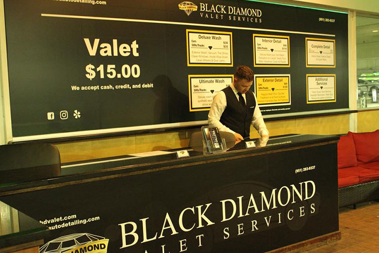 Request a quote from professionals at Black Diamond Valet